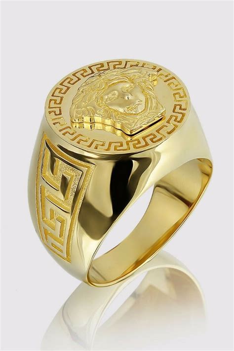 versace man ring|versace gold ring for men.